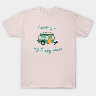 Camping Is My Happy Place T-Shirt